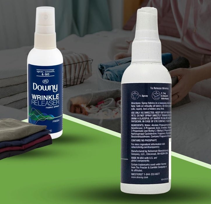Downy Wrinkle Releaser Fabric Spray and Refresher Fresh Scent - 3 Pack
