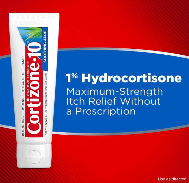 Cortizone 10 Maximum Strength Soothing Aloe Cream - 1oz