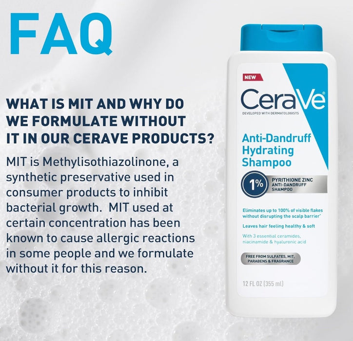 CeraVe Hydrating Anti Dandruff Shampoo - 12oz