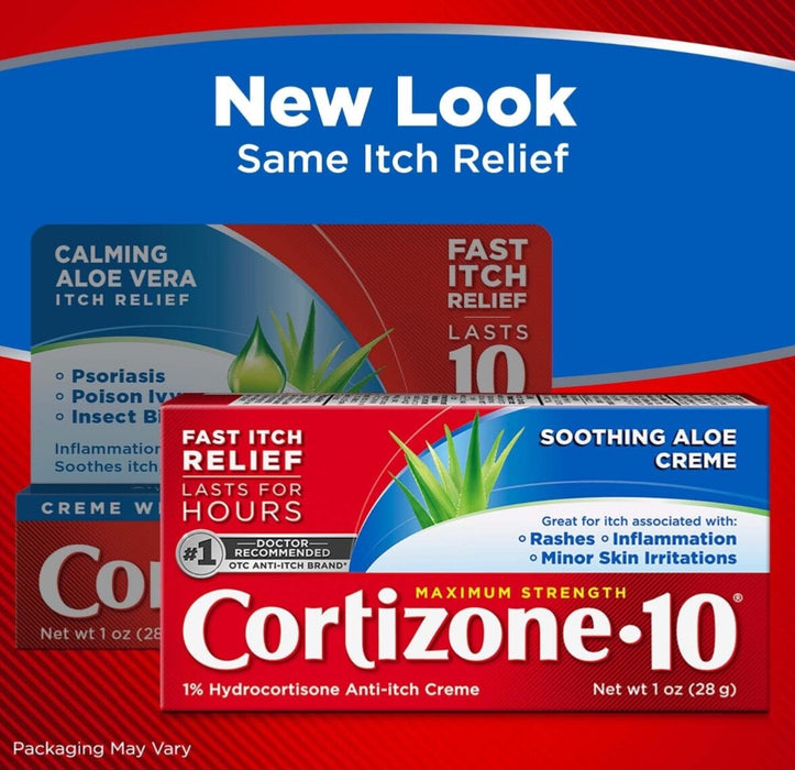 Cortizone 10 Maximum Strength Soothing Aloe Cream - 1oz