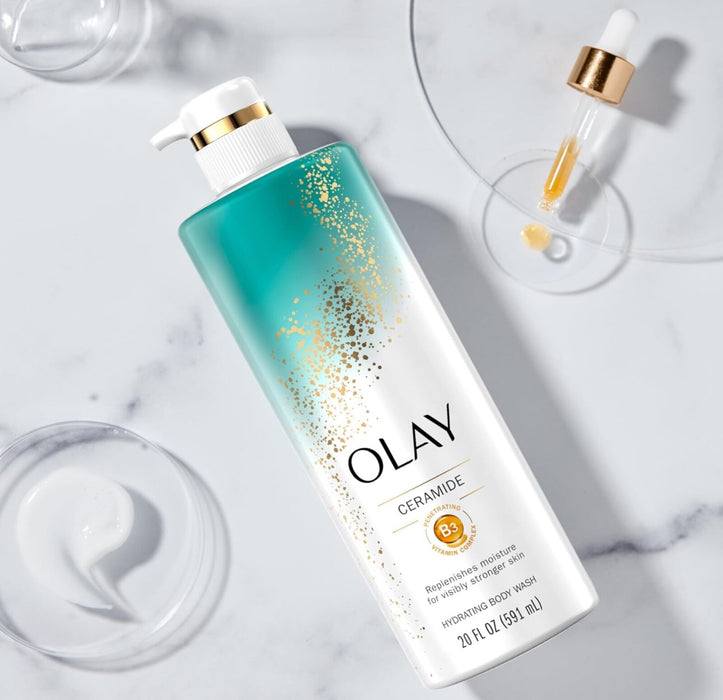 Olay Cleansing & Strengthening Body Wash with Ceramide and Vitamin B3 - 20oz