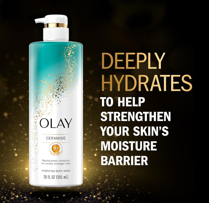 Olay Cleansing & Strengthening Body Wash with Ceramide and Vitamin B3 - 20oz
