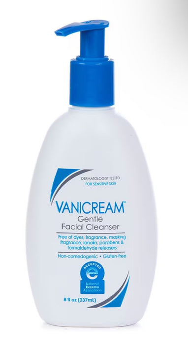 Vanicream Gentle Facial Cleanser For Sensitive Skin - 8 oz