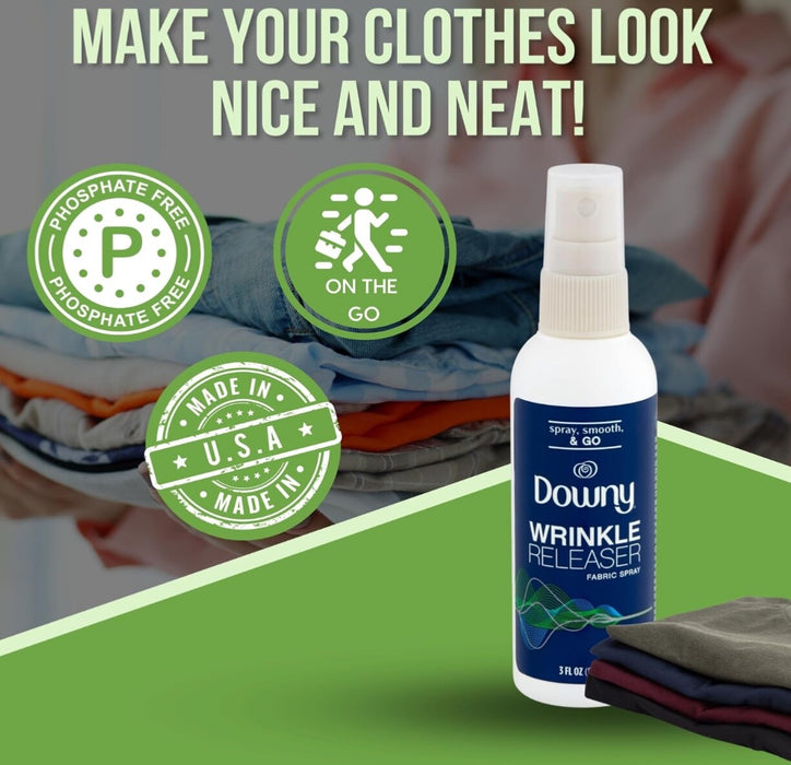 Downy Wrinkle Releaser Fabric Spray and Refresher Fresh Scent - 3 Pack