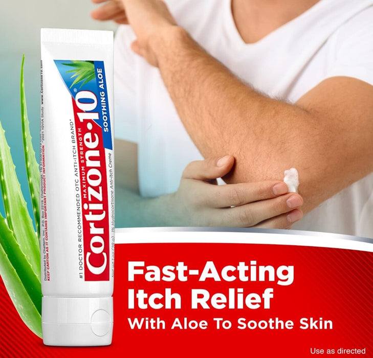 Cortizone 10 Maximum Strength Soothing Aloe Cream - 1oz