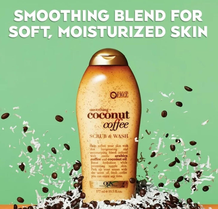 OGX Coconut & Coffee Smoothing Body Scrub - 19.5oz
