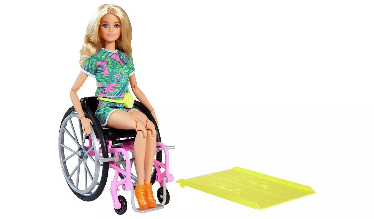 Barbie Fashionista Doll with Wheelchair and Ramp - 29cm