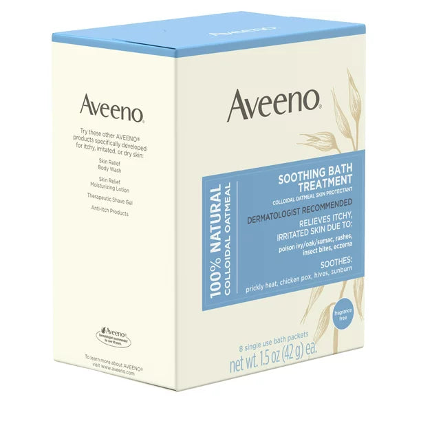 Aveeno Soothing Bath Treatment with Natural Colloidal Oatmeal, 8 ct.