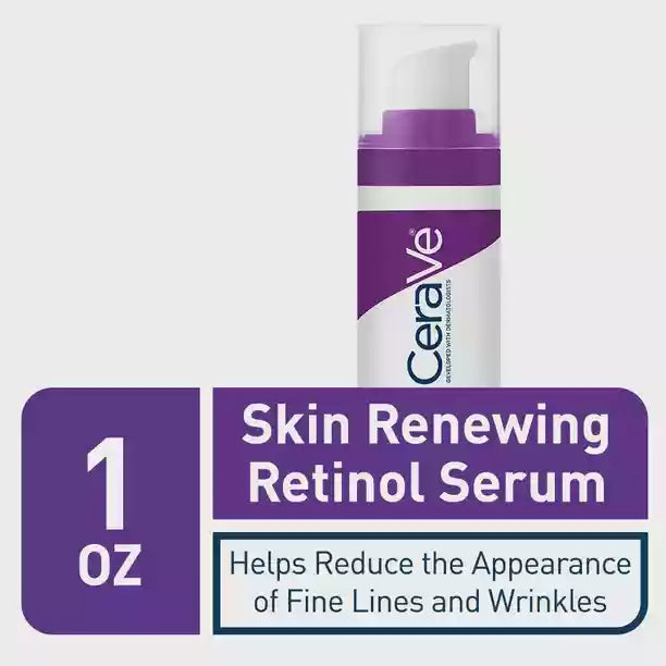 CeraVe Skin Renewing Retinol Face Serum, 1 fl oz