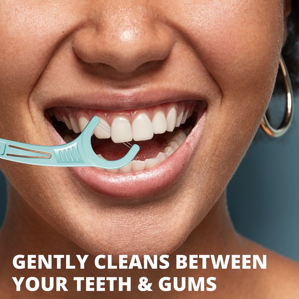 Plackers Twin-Line Dental Flossers, Dual Action Flossing System, Easy Storage, Super Tuffloss, 2X The Clean, Cool Mint Flavor,150 Count