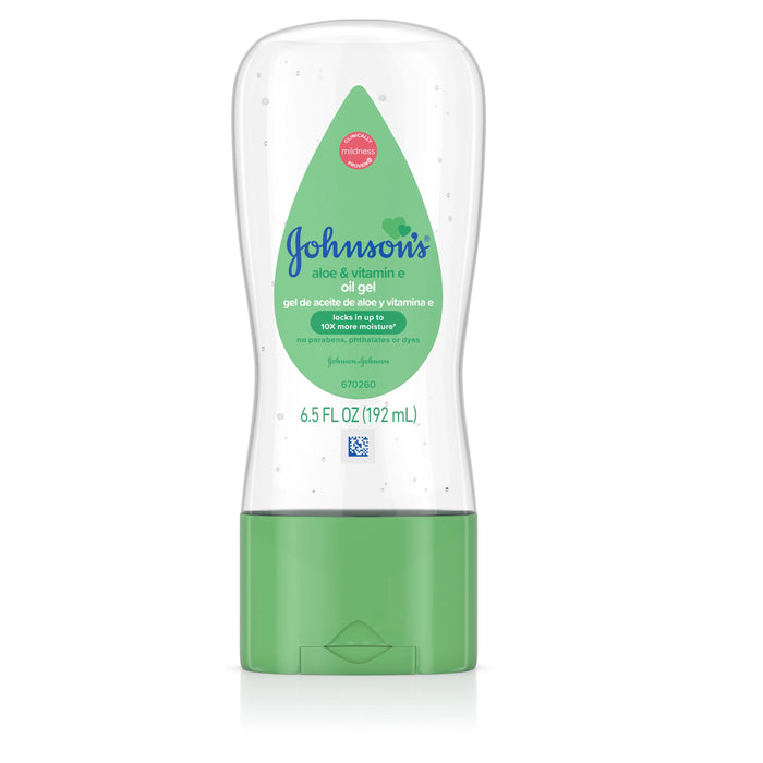 Johnson's Baby Oil Gel with Aloe Vera & Vitamin E 6.5 fl. oz