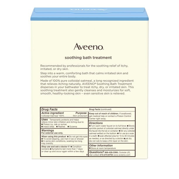 Aveeno Soothing Bath Treatment with Natural Colloidal Oatmeal, 8 ct.