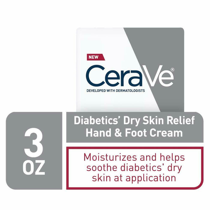 CeraVe Diabetics’ Dry Skin Relief Hand & Foot Cream, 3oz.
