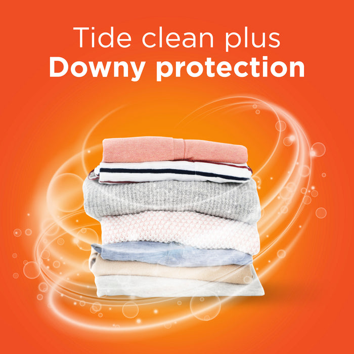 Tide Plus Downy April Fresh Scent Liquid Laundry Detergent, 46 oz