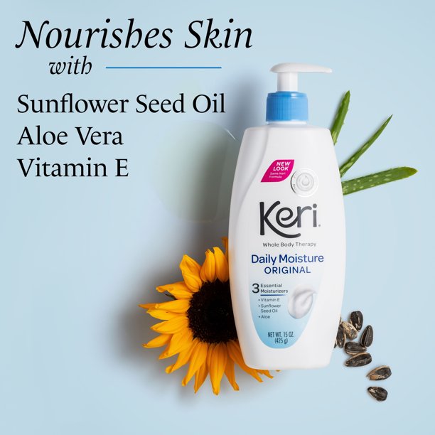 Keri Daily Dry Skin Therapy Moisture Original Body Lotion, 15 Oz