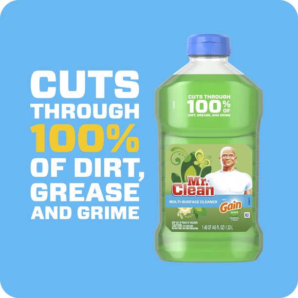 Mr. Clean with Gain Original Scent Multi-Surface Cleaner, 45 fl oz