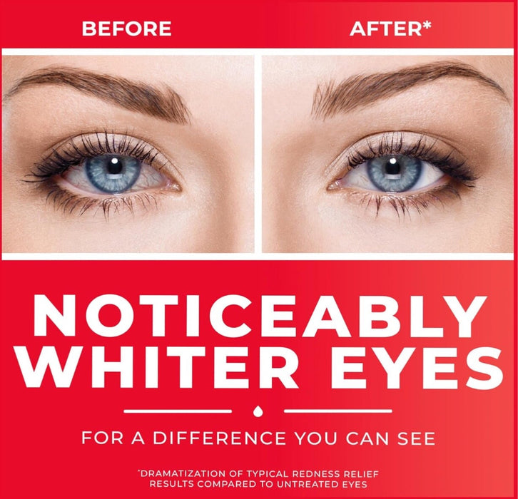 Clear Eyes Redness Relief Eye Drops - 15ml x 3 Bottles
