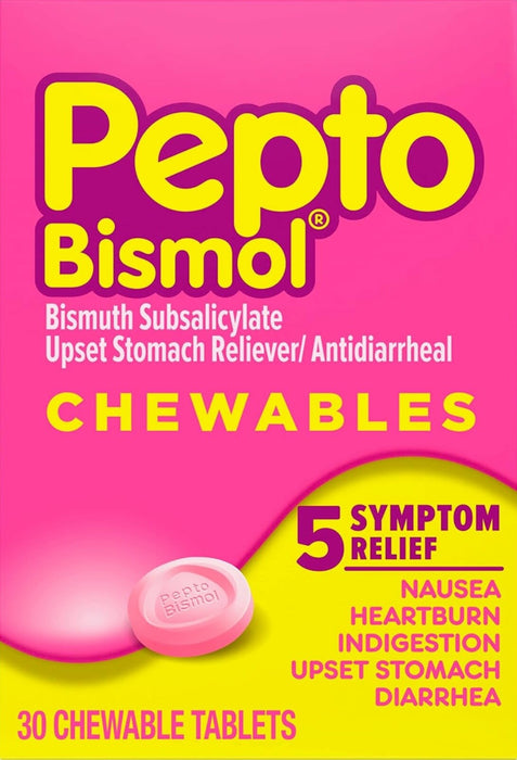Pepto Bismol 30 Chewable Tablets