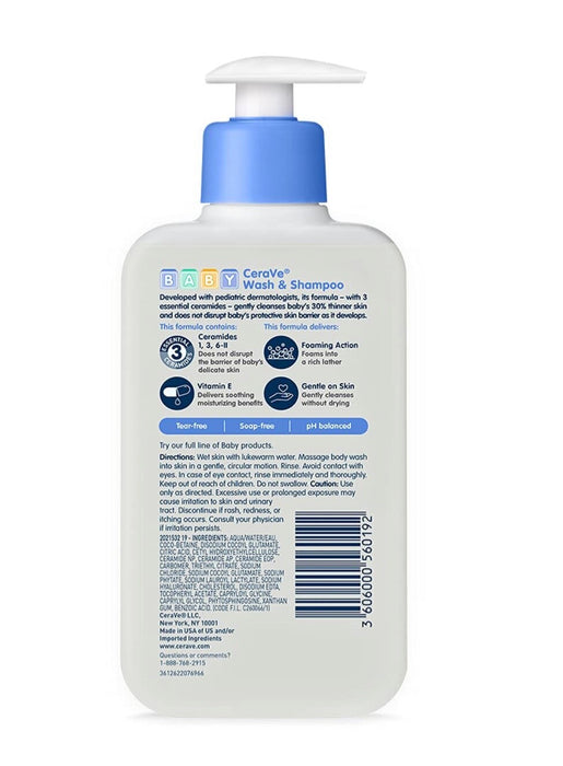 CeaVe Baby Wash & Shampoo - 8oz
