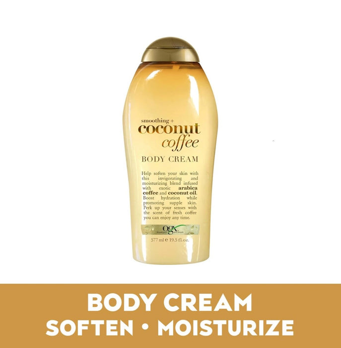 OGX Coconut & Coffee Smoothing Body Cream - 19.5oz