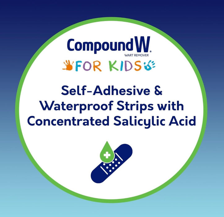 Compound Wart & Verruca Remover Plasters for Kids - 10ct