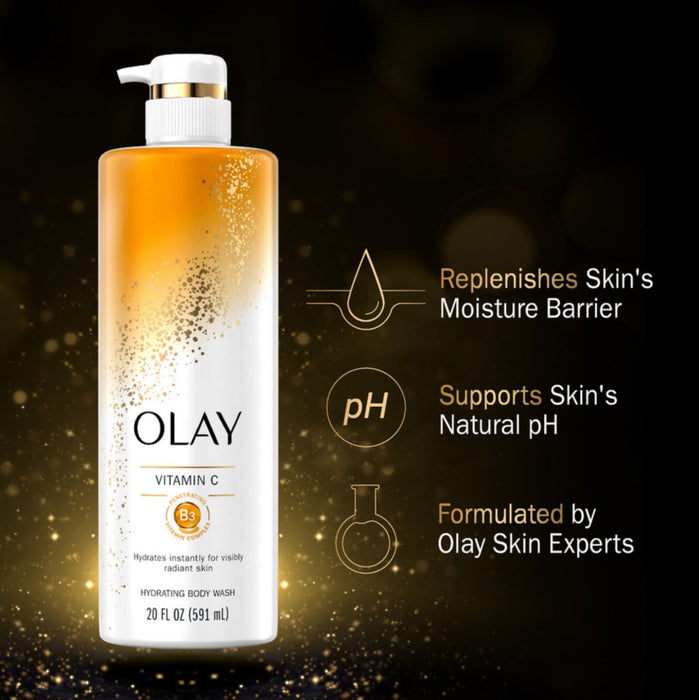 Olay Vitamin C & B3 Brightening Body Wash - 20oz