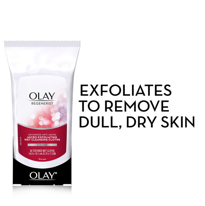 Olay Regenerist Micro-Exfoliating Wet Cleansing Cloths - 3 pack - 90 cloths