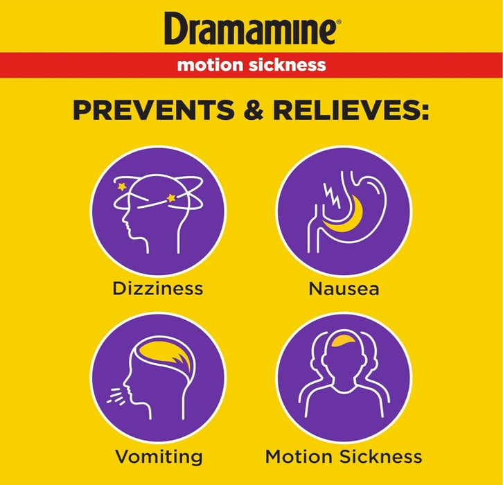 Dramamine Less Drowsy Motion Sickness Relief - 8 Tablets