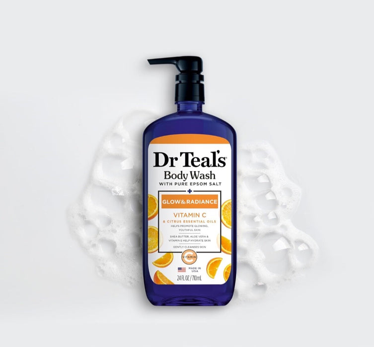 Dr Teal's Glow and Raidance Body Wash With Vitamin C & Essential Oils - 24oz