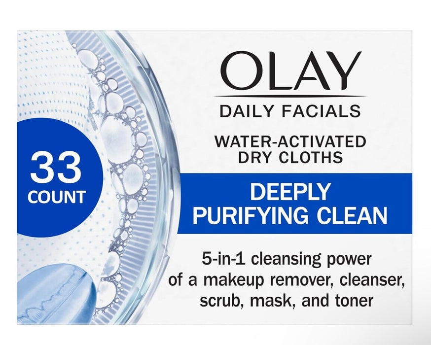 Olay Daily Facial 5-in-1 Cleansing Wipes - 33ct