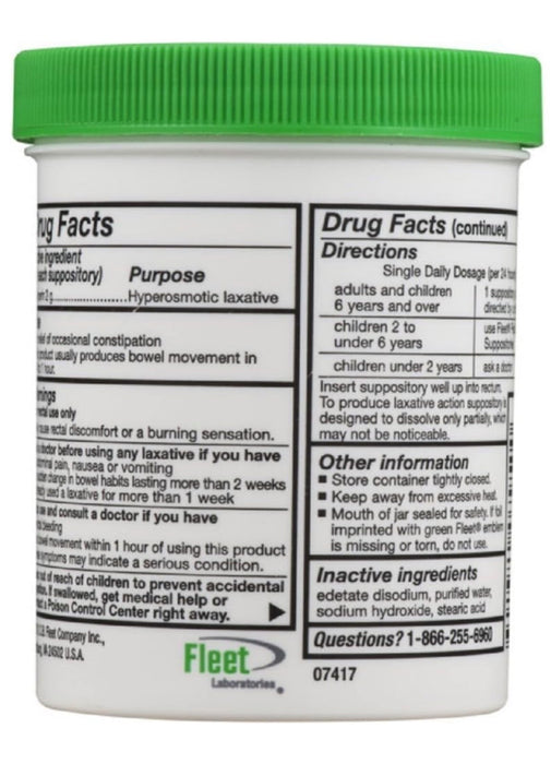 Fleet Glycerin Suppositories - 50ct