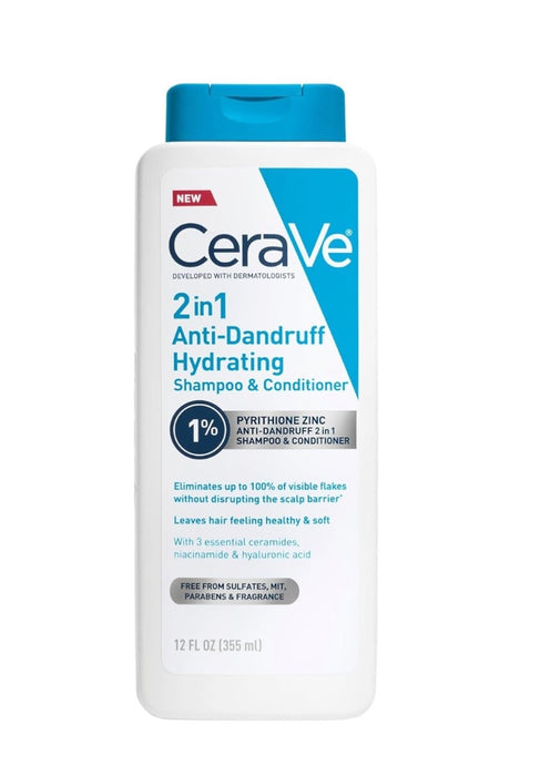 CeraVe Hydrating Anti Dandruff Shampoo & Conditioner  - 12oz