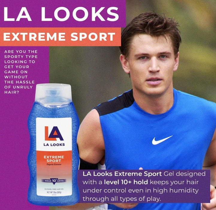 LA LOOKS Extreme Sport Alcohol Free Hair Gel  - 567g - 20oz