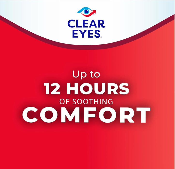 Clear Eyes Redness Relief Eye Drops - 15ml x 3 Bottles