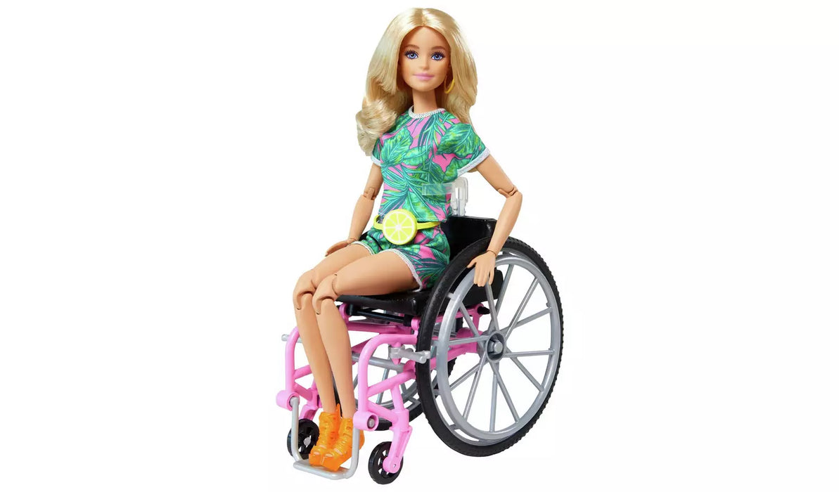 Barbie Fashionista Doll with Wheelchair and Ramp - 29cm