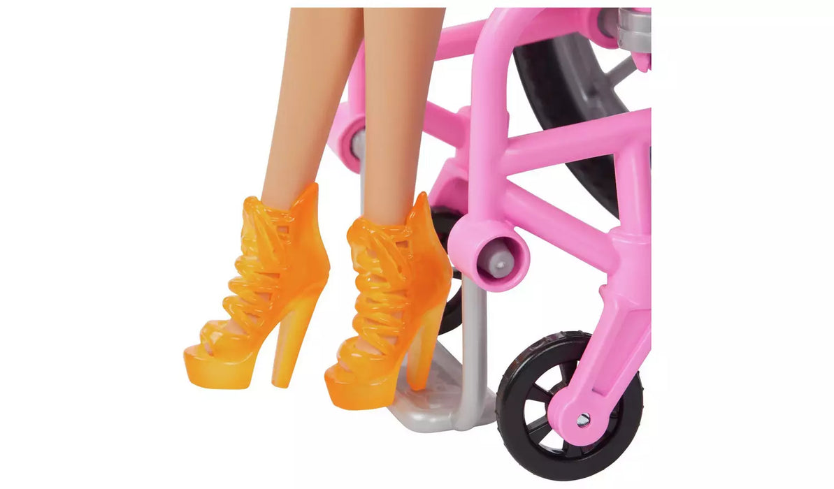 Barbie Fashionista Doll with Wheelchair and Ramp - 29cm