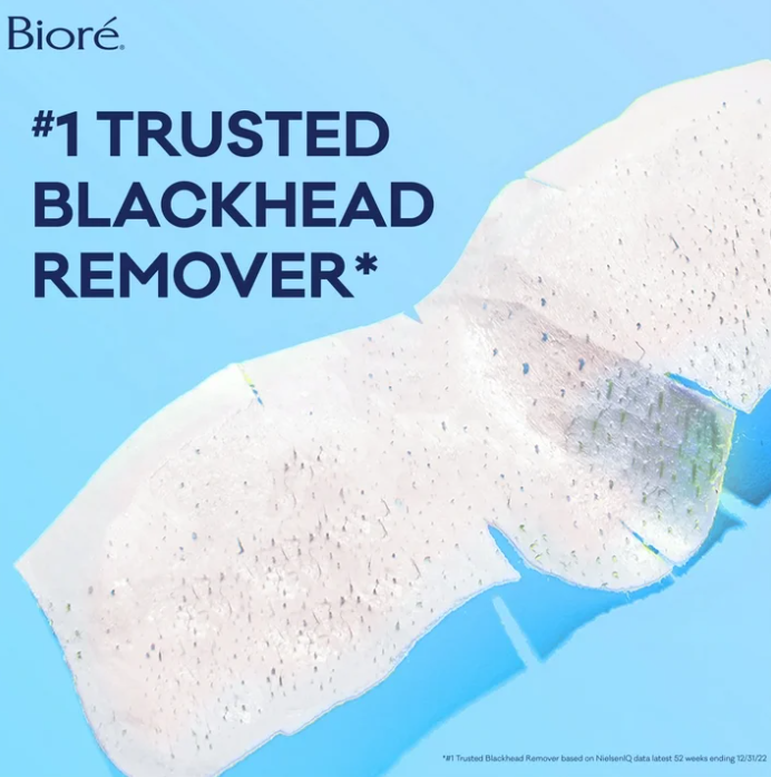 Bioré Deep Cleansing Pore Nose Strips, Original, Blackhead Remover Strips, Oil Free, 14 Ct
