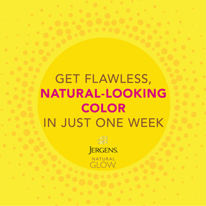 Jergens Natural Glow +FIRMING Sunless Tanning Wet Skin Body Lotion, Medium to Deep Skin Tone 7.5 fl oz