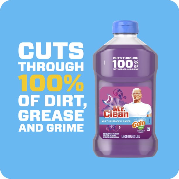 Mr. Clean Liquid All Purpose Cleaner, Gain Moonlight Breeze, 45 fl oz