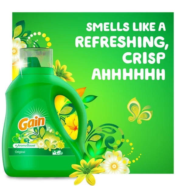 Gain Liquid Laundry Detergent Original Scent 64 Loads 92 fl oz