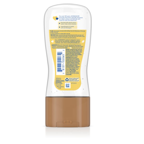 Johnson's Baby Oil Gel with Shea & Cocoa Butter  6.5 fl. oz