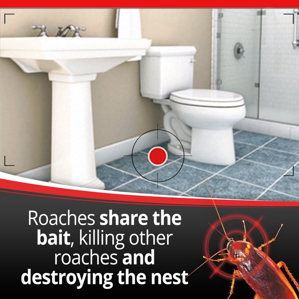 Combat Max Roach Killing Bait, Small Roach Bait Station, 12 Count