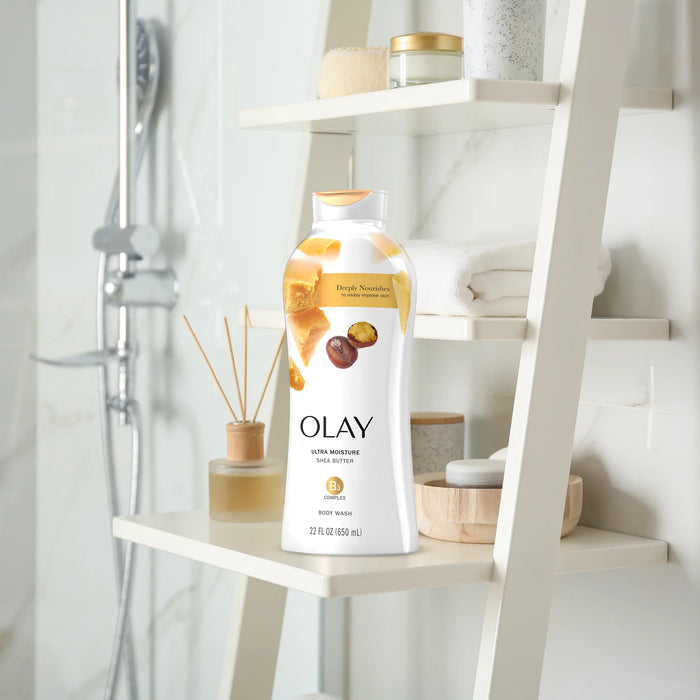 Olay Ultra Moisture Body Wash with Shea Butter, 22 fl oz