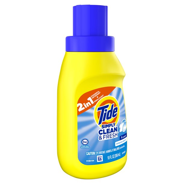 Tide Simply Clean & Fresh Liquid Laundry Detergent, Refreshing Breeze 10 fl oz