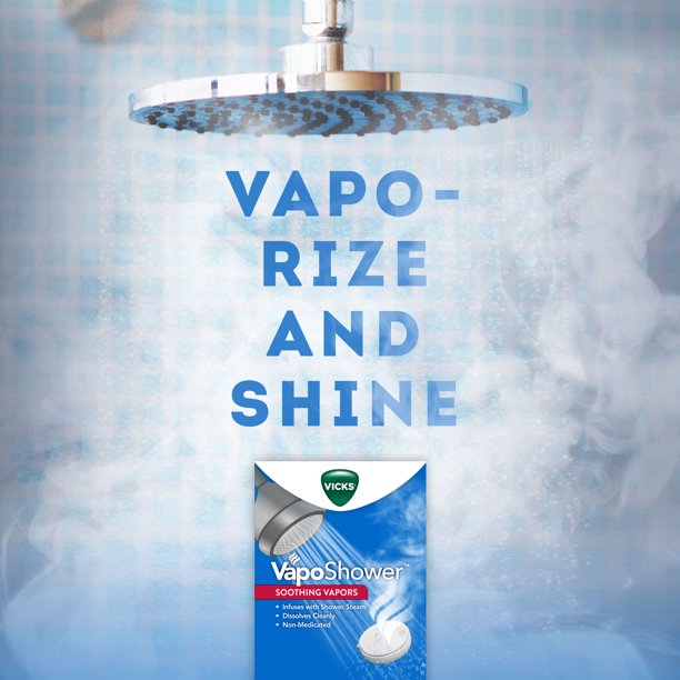 Vicks Vapo shower Aromatherapy Shower Tablet Bomb, 3 Ct