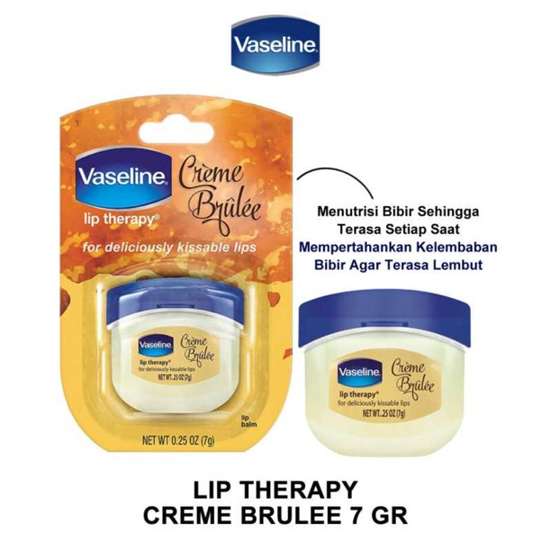 Vaseline Lip Therapy Tinted Lip Balm Mini Crème Brulee 0.25 oz
