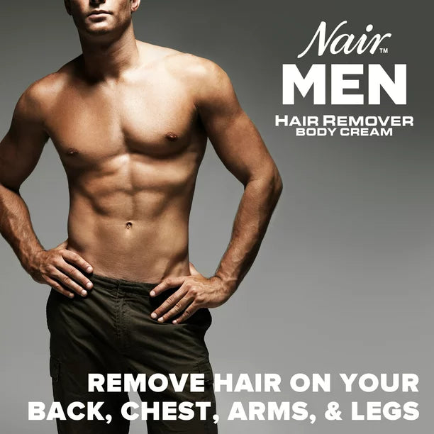 Nair Men Hair Remover Body Cream, Body Hair Remover for Men 13 Oz